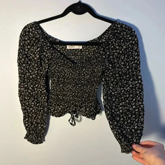 OFF THE SHOULDER CROPPED FLORAL TOP - Picture 1 of 4